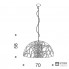 IDL 490-70-Gold — Светильник потолочный подвесной Portofino