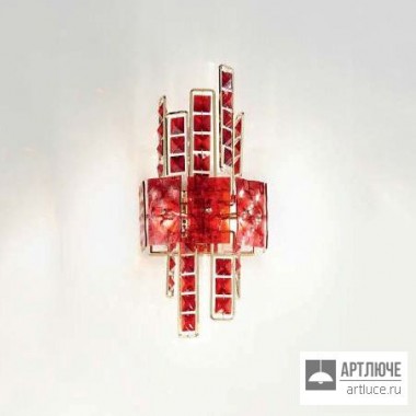 IDL 493-2A-Red-Gold — Светильник настенный накладной Crystalline