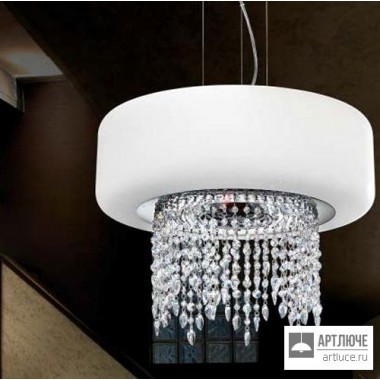 IDL 9044-3+1SG-Chrome — Светильник потолочный подвесной Tiffany