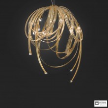 Italamp 2311 S Led PVC Glitter Oro Sw Elements — Потолочный подвесной светильник FAN