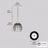 LODES (Studio Italia Design) 501001 — Потолочный подвесной светильник Diesel Cage Small