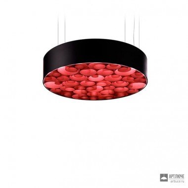 LZF SPRO SM BK LED DIM0-10V Black-Red — Потолочный подвесной светильник Spiro Medium