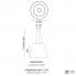 Manamana 10326 — Потолочный подвесной светильник Vulkanino end Vulkanone WARM WHITE D 640