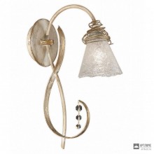 Masca 1818-A1 bianco oro — Настенный накладной светильник Siberia