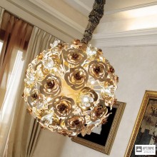 Masca 1839-SF bianco oro — Потолочный подвесной светильник Vie en Rose