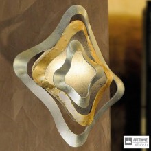 Masca 1844-A2 argento oro — Настенный накладной светильник Gioiello