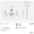 Masiero ACANTIA 12 G03+F01 SWAROWSKI — Потолочный подвесной светильник CLASSICA ACANTIA