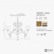 Masiero ANTIKA 10 G15 — Светильник потолочный подвесной ANTIKA