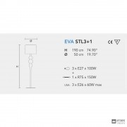 Masiero EVA STL3+1 F02 — Напольный светильник ECLETTICA EVA