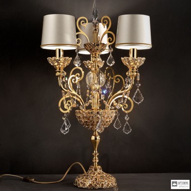 Masiero GOLD IMPERIAL TL3 ASFOUR — Настольный светильник LUXURY GOLD IMPERIAL