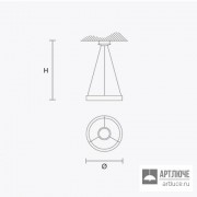 Masiero LIBE ROUND S60 W03 — Потолочный подвесной светильник Eclettica LIBE