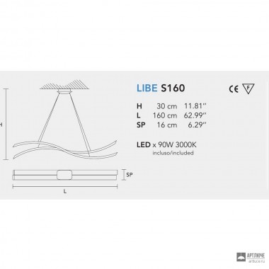 Masiero LIBE S160 G14 — Светильник потолочный подвесной Eclettica Libe