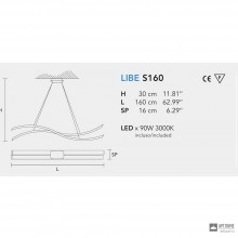 Masiero LIBE S160 W03 — Светильник потолочный подвесной Eclettica Libe