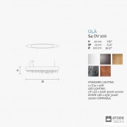 Masiero OLA S4 OV 100 G01 Standard — Потолочный подвесной светильник ECLETTICA OLA
