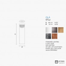 Masiero OLA STL2 V30 LED — Напольный светильник ECLETTICA OLA