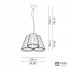 Modo Luce FLOESO003P01 fuchsia — Потолочный подвесной светильник Florinda