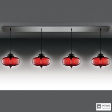 Niche Modern LINEAR-4-MINARET-Crimson — Потолочный подвесной светильник MODERN CHANDELIER