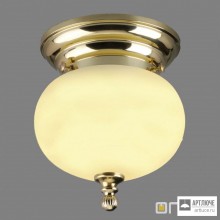Orion DL 7-054 18 MS 328 champ matt — Потолочный накладной светильник Wiener Nostalgie ceiling light, 18cm, shiny brass finish, champagne coloured glass