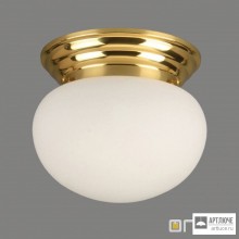 Orion DL 7-054 26 MS 329 opal glanzend — Потолочный накладной светильник Wiener Nostalgie ceiling light, 26cm, shiny brass finish, shiny opal glass