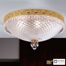Orion DL 7-489 6 55 gold (6xE27) — Потолочный накладной светильник Empire Crystal Ceiling Light with satin diffused cut glass, 55cm, 24K gold plated