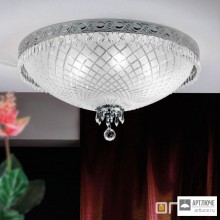 Orion DL 7-489 8 61 Altsilber — Потолочный накладной светильник Empire Crystal Ceiling Light with satin diffused cut glass, 61cm, antique silver plated