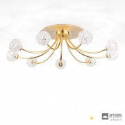 Orion DL 7-632 9 gold-matt 496 Schliffdekor — Потолочный накладной светильник Maderno ceiling light, 9 lamps, satin gold finish