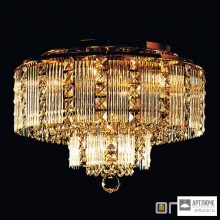 Orion DLU 2284 5 40 gold (5xE14) — Потолочный накладной светильник Classic round crystal ceiling light, dia. 40cm, 24K gold plated