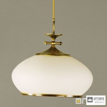 Orion HL 6-1271 Patina-Kabel 387 opal-Patina — Потолочный подвесной светильник Empire pendant lamp, antique brass finish, 40cm