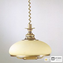 Orion HL 6-1342 Pat Zug 414 champ Pat — Потолочный подвесной светильник Landhaus pendant light with pulley system, Antique Brass finish with champagne coloured glass