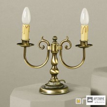 Orion LA 4-446 2 Patina — Настольный светильник Flemish style table lamp, 2 lampholders, Antique Brass finish
