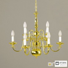 Orion LU 1235 6+3 MS — Потолочный подвесной светильник Flemish chandelier, 9 lamps, Shiny Brass finish