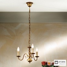 Orion LU 1283 3 Patina — Потолочный подвесной светильник Flemish Style chandelier, 3 lamps, Antique Brass finish
