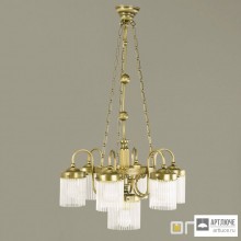 Orion LU 1387 6+1 Patina — Потолочный подвесной светильник Stabchenserie chandelier, 7 lamps, antique brass finish