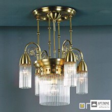 Orion LU 1524 4+1 bronze — Потолочный подвесной светильник Stabchenserie chandelier, 5 lamps, bronze finish