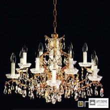 Orion LU 2143 6+6 gold (12xE14) — Потолочный подвесной светильник Hirohito crystal chandelier, 6+6 lamps and 24K gold plated
