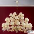 Orion LU 2144 18+12+6 gold 4469 champ — Потолочный подвесной светильник Kristalldesign Chandelier, 36 lamps, 24K gold plated with champagne-coloured shades