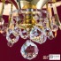 Orion LU 2144 18+12+6 gold 4469 champ — Потолочный подвесной светильник Kristalldesign Chandelier, 36 lamps, 24K gold plated with champagne-coloured shades