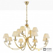 Orion LU 2412 8+4 gold 4469 champ (Strass) — Потолочный подвесной светильник Avala Chandelier, 12 lamps, 24K gold plated and champagne shades