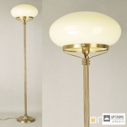 Orion Stl 12-807 Patina 337 champ glanzend — Напольный светильник Wiener Nostalgie floor lamp, antique brass finish, shiny champagne glass