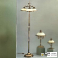 Orion Stl 12-845 3 Patina 354 champ — Напольный светильник Austrian Old Lamp Floor Lamp, Antique Brass finish with 3 champagne glass shades