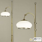 Orion Stl 12-937 1 Patina 386 opal-Patina — Напольный светильник Empire floor lamp, with adjustable shade, antique brass finish