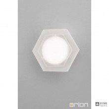 Orion WA 2-1319 1 satin (LED5W 400lm 3000K) — Настенный накладной светильник Hexagon LED wall light, satin chrome finish