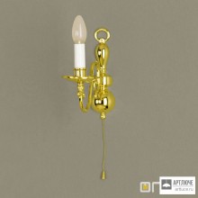 Orion WA 2-346 1 MS — Настенный накладной светильник Flemish Wall Light, 1 lamp, shiny brass finish