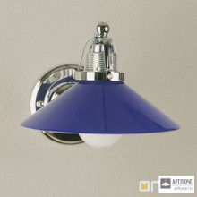 Orion WA 2-640 1 chrom 363 kobalt — Настенный накладной светильник Artdesign Wall Lamp, 1 Lamp, chrome finish, with blue glass