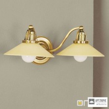 Orion WA 2-640 2 Patina 363 champ — Настенный накладной светильник Artdesign Wall Lamp, 2 lamps, Antique Brass finish, with champagne glass