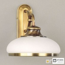 Orion WA 2-835 1 Patina 412 opal Patina — Настенный накладной светильник Landhaus wall light, 1 lamp, Antique Brass finish with white opal glass