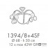 Possoni 1394-8-4SF — Потолочный накладной светильник GRAND HOTEL