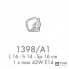 Possoni 1398-A1 — Настенный накладной светильник GRAND HOTEL
