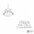 Possoni 1752-3 — Потолочный подвесной светильник NOVECENTO