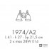 Possoni 1974-A2 — Настенный накладной светильник FLOREALE